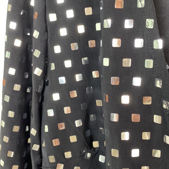 Sacred Hawk Silver Sequin Wrap Bodysuit - Picture 7 of 8